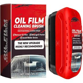 Car Glass Oil Film Cleaner - Glass Cleaning Board, Car Oil Film Cleaning Brush, Glass Oil Film Cleaner Board, Rain And Fog Cleaning Glass Brush (1PCS)