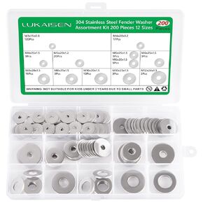 1050Pcs Spring Lock Washers Assortment Kit, 304 Stainless Steel Lock Washers for Screws Bolts, 9 Sizes- (M2 M2.5 M3 M4 M5 M6 M8 M10 M12) Metric Split Lock Washers Set