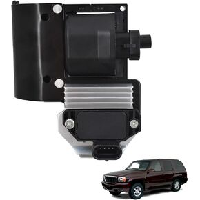 Ignition Coil with Ignition Module Replacement for Express Silverado Camaro Firebird Escalade 10489421 D577 DR49
