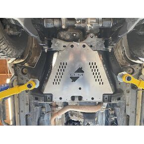 Cat Security™ - Anti-theft Catalytic Converter Protection Shield - Made of Solid Aluminum Plate, Fits - Toyota Tacoma 2nd Gen 4WD 2005-2015