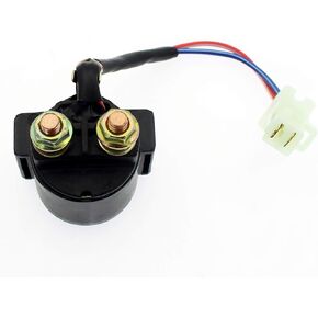 Starter Solenoid Relay Compatible for Yamaha Moto-4 Riva Radian Pro Hauler Snoscoot Terrapro Timberwolf Trailway Tri Moto SR185 SV80 TW200 XC180 XC200 YFB250 YFM50 YFM80 YFU1 YFU1W YFP350U