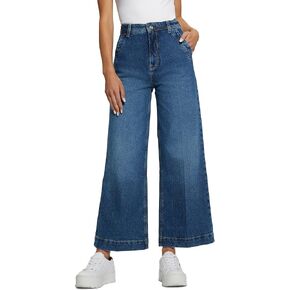 GUESS Women's Eco Dakota High Wide Crop