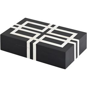 Cruiser’s Caché | Sun and the Moon, Bone Inlay Box | Handmade 8-inch Decorative Box