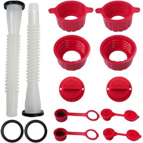 2X Universal Gas Fuel Gas Can Spout Replacement for Rubbermaid, for Gott, for Essence, for Wedco, for Briggs, for Scepter, for Eagle, for Blitz, for Midwest