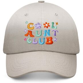 Women Hat with Multicolor Embroidered Letters, Gifts for Women from Family, for Women