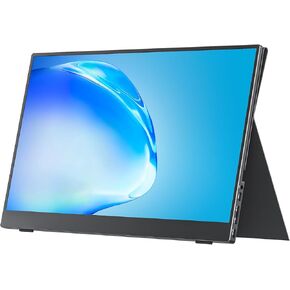 cocopar Portable Monitor 15.6 Inch Travel Monitor 1080P FHD HDMI USB-C External Monitor for MacBook Laptop Surface PC Xbox PS4/5 Switch w/Case Speakers