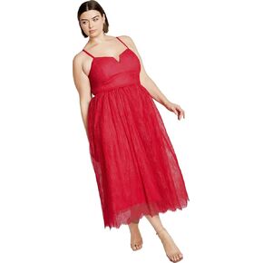 Women's Plus Size Serena Dress, Lipstick Pink, 24