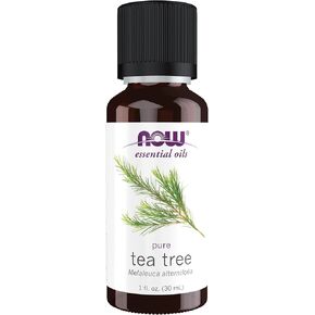 NOW Essential Oils, Tea Tree Oil, Cleansing Aromatherapy Scent, Steam Distilled, 100% Pure, Vegan, Child Resistant Cap, 1-Ounce