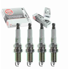 4 pc NGK V-Power Spark Plugs compatible with Honda Civic 1.5L 1.6L L4 1992-2000