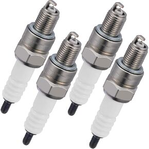 BDFHYK 7558 Iridium Spark Plugs Compatible with Mazda 626 Millenia BMW 750iL 850Ci 850CSi 850i Saturn Astra 1.8L 2.3L 2.5L 5.0L 5.4L 5.6L L4 V6 V12 Replacement for ZFR5F Set of 4