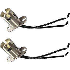 2PCS Car Light Bulb Socket, BA15S 1156 LED Bulb Light Lamp Socket Adapter with Wire Connector, 1156 Single Contact Snap-in Socket Lamp Holder for Truck, Car Accessories