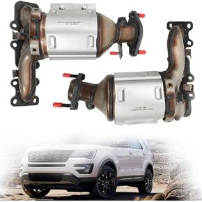 674-255&674-256 Front Left&Right Catalytic Converters Fit for 2013-2019 Ford Explorer FLEX Taurus Police Interceptor 3.5L/3.7L 2013-2016 Lincoln MKS MKZ 2013-2018 MKT 2016-2018 MKX 3.7L