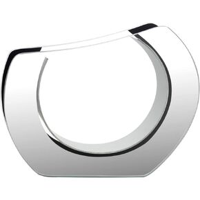 Royal Imports Flower Mirror Glass Vase -Round Angled, 9.25"x11.75" - Decorative Modern Floral Centerpiece Accent for Home Decor Living Room Bathroom, Kitchen, Fireplace, Table, Entryway, Wedding