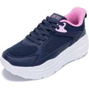 Women's Fashion Platform Sneakers LYNSS 1.0 Walking Chunky Shoes Lace-up Memory Foam Comfortable Casual Sneakers