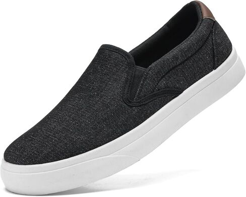 Men's Slip On Loafers Classic Canvas Shoes Casual Comfortable Flat Leisure Vintage Breathable Lightweight Dress Walking Sneakers in Saudi Arabia