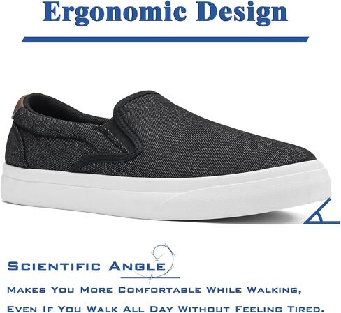 Men's Slip On Loafers Classic Canvas Shoes Casual Comfortable Flat Leisure Vintage Breathable Lightweight Dress Walking Sneakers in Saudi Arabia