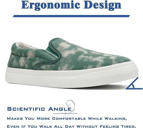 Men's Slip On Loafers Classic Canvas Shoes Casual Comfortable Flat Leisure Vintage Breathable Lightweight Dress Walking Sneakers in Saudi Arabia