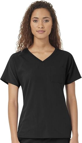 قميص WonderWink النسائي Dolman 3 Pocket Scrub، فوشيا، 4XL in Saudi Arabia