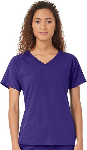 قميص WonderWink النسائي Dolman 3 Pocket Scrub، فوشيا، 4XL in Saudi Arabia