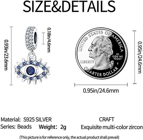 925 Sterling Silver Charms Beads for Women Heart Dangle Pendant Family Mom Sisters Best Friend Travel Airplane Passport Ocean Charm Beads Fit for Bracelets and Necklace in Kuwait