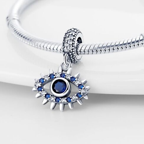 925 Sterling Silver Charms Beads for Women Heart Dangle Pendant Family Mom Sisters Best Friend Travel Airplane Passport Ocean Charm Beads Fit for Bracelets and Necklace in Kuwait