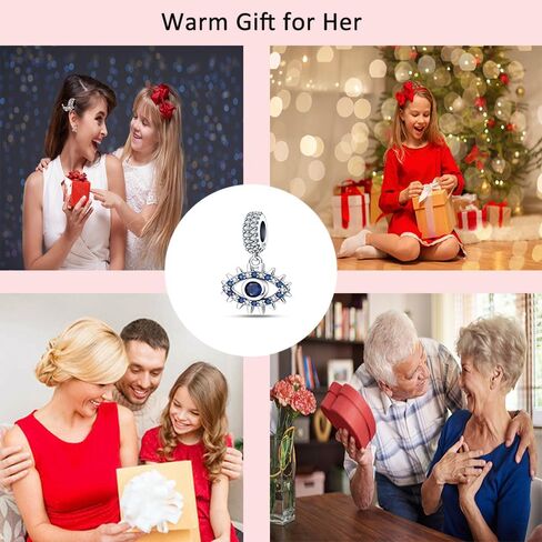 925 Sterling Silver Charms Beads for Women Heart Dangle Pendant Family Mom Sisters Best Friend Travel Airplane Passport Ocean Charm Beads Fit for Bracelets and Necklace in Kuwait