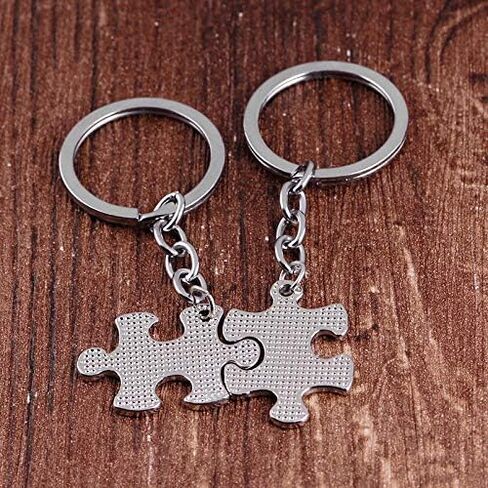 My Person Puzzle Piece Heart Keychain His Crazy Love Her Weirdo Valentines Day Him Boyfriend in Kuwait