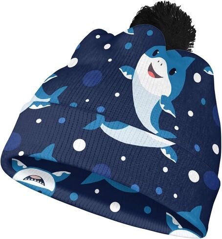 Winter Hats for Boys Beanie with Pom for Kids Ages 4-12 Warm Knit Hat in Kuwait