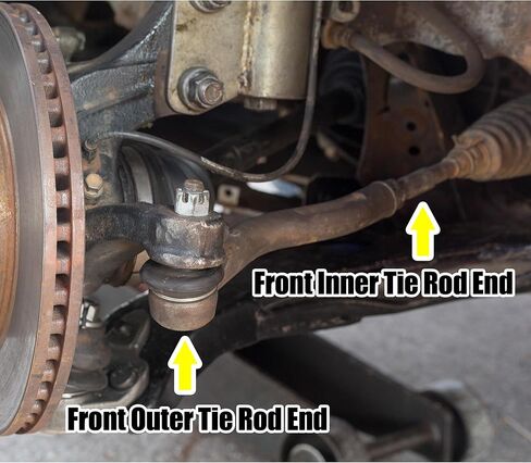 X AUTOHAUX Front Inner Outer Tie Rod End Links Kit Suspension Steering Part EV800024 ES800025 ES800026 for Mazda 3 2004-2013 for Mazda 5 2006-2010 in Saudi Arabia