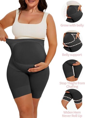 Peauty Seamless Maternity Shapewear & Underwear 2-in-1, Non-Roll Edge Pregnancy Shorts Essentials (S-3XL) in Kuwait
