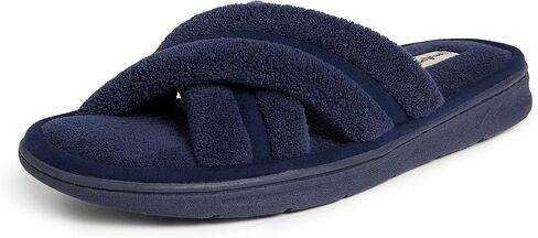 شبشب Dearfoams الرجالي Caden Terry Crossband Slide in Saudi Arabia