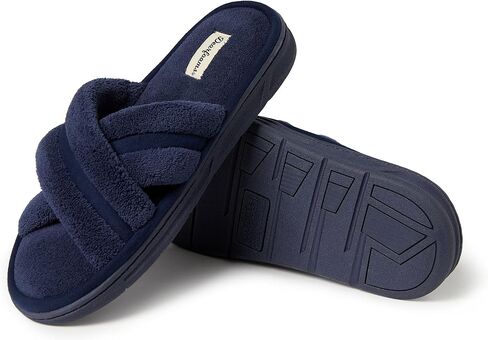 شبشب Dearfoams الرجالي Caden Terry Crossband Slide in Saudi Arabia