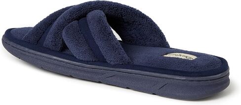 شبشب Dearfoams الرجالي Caden Terry Crossband Slide in Saudi Arabia