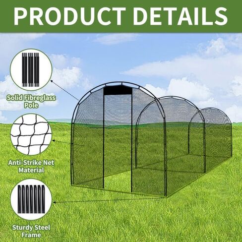 Baseball Batting Cage,Portable Batting Cage for Backyard Use,Baseball&Softball Hitting Cage Netting,Practice Cage Net with Carry Bag in Saudi Arabia