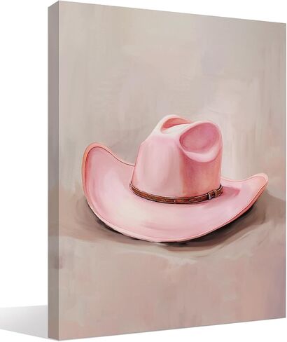 BIWSHA Pink Preppy Cowgirl Wall Art - Preppy Room Decor Aesthetic, Cowgirl Room Wall Decor, Western Cowgirl Boots Wall Art Prints Poster Decor for Teen Girl Bedroom College Dorm, 11x14 Inches Framed in Saudi Arabia