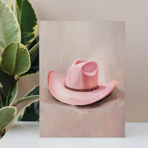 BIWSHA Pink Preppy Cowgirl Wall Art - Preppy Room Decor Aesthetic, Cowgirl Room Wall Decor, Western Cowgirl Boots Wall Art Prints Poster Decor for Teen Girl Bedroom College Dorm, 11x14 Inches Framed in Saudi Arabia