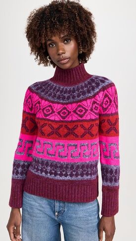 Saylor Women's Candace Fair Isle Knit Sweater in Saudi Arabia