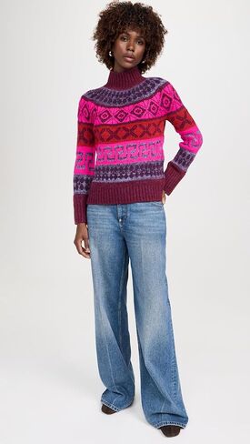 Saylor Women's Candace Fair Isle Knit Sweater in Saudi Arabia