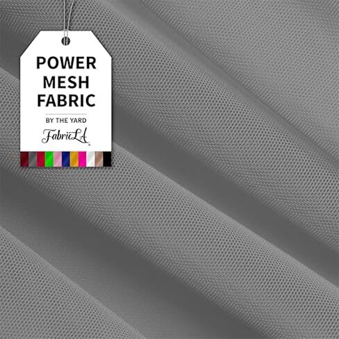 Power Mesh Fabric | 4-Way Stretch Nylon Mesh Fabric | Lightweight Sheer Nylon Spandex Stretch Mesh Netting | 1 Yard Mesh | 60" inch Wide | Black in Kuwait