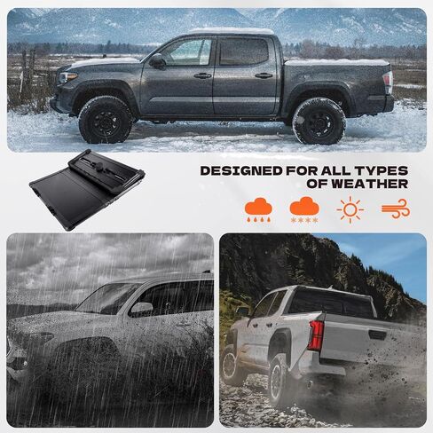Soft Roll Up Truck Bed Tonneau Cover for 2015-2024 2025 Ford F150 5.5FT (67.1") Bed (Soft Roll Up, 5.5FT Bed) in Kuwait