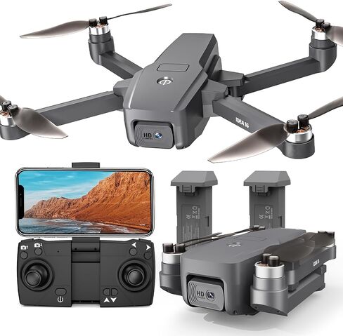 36GPS Drone with Camera, Drones with camera for adults 4k with Brushless Motors, 5G WiFi Transmission, Optical Streaming Positioning,, Follow Me, GPS Return, Flight Time 36 Minutes ,drones for kids/beginners in Saudi Arabia