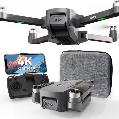 طائرة بدون طيار 36GPS مع كاميرا، طائرات بدون طيار مع كاميرا للبالغين 4K مع محركات بدون فرش، نقل واي فاي 5G، تحديد موضع البث البصري، اتبعني، إرجاع GPS، وقت الطيران 36 دقيقة، طائرات بدون طيار للأطفال/المبتدئين in Saudi Arabia