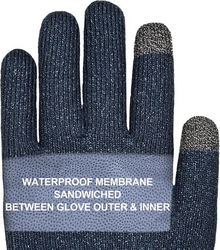 DexShell Essential Waterproof Knit Gloves Lightweight Running Cycling Spring & Autumn for Men and Women Touchscreen in Saudi Arabia