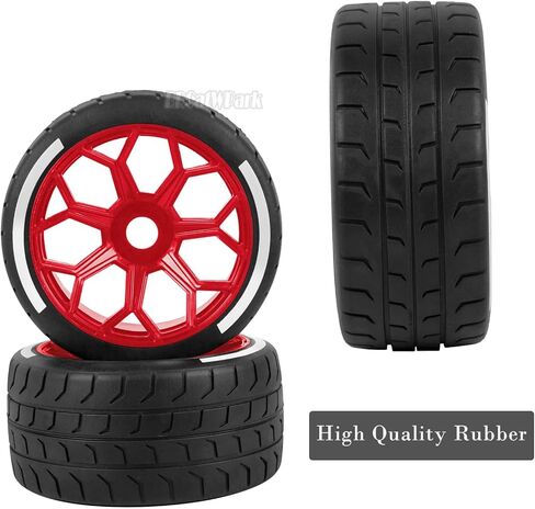 إطارات الطرق السريعة RC لـ 1/7 Arrma Felony 6S BLX، 4 قطع عجلة إطارات الطرق السريعة RC، أسود in Saudi Arabia