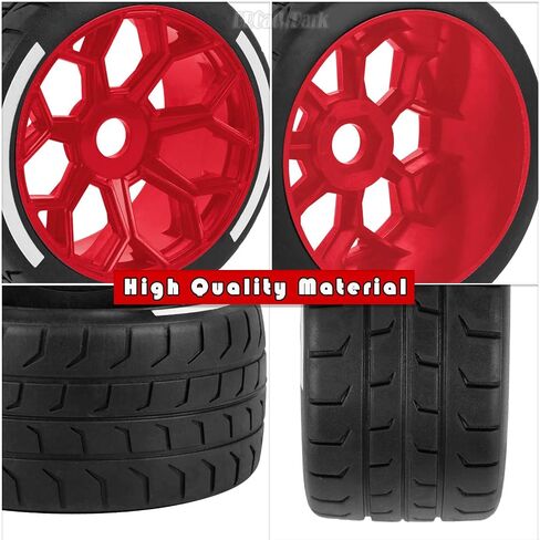 إطارات الطرق السريعة RC لـ 1/7 Arrma Felony 6S BLX، 4 قطع عجلة إطارات الطرق السريعة RC، أسود in Saudi Arabia