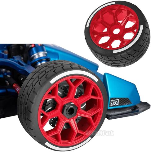 إطارات الطرق السريعة RC لـ 1/7 Arrma Felony 6S BLX، 4 قطع عجلة إطارات الطرق السريعة RC، أسود in Saudi Arabia