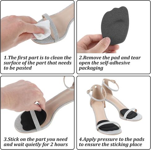 2 Pairs Metatarsal Pads Women High Heel Pads, Foot Cushions Shoe Inserts Non-Slip Cushion for Heels Women, Pain Relief and Relieve Pressure in Saudi Arabia