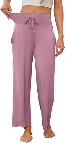 HEARTNICE Womens Pajama Pants Soft Lightweight Long Casual Pajama Lounge Pants High Waisted Drawstring Sleepwear in Kuwait