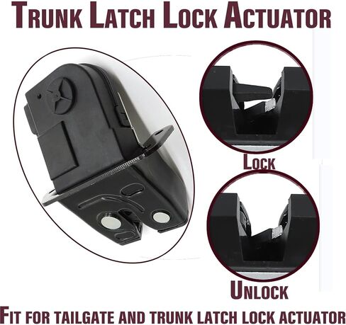 HiSport Car Rear Tailgate Latch Assembly Trunk Door Lock Actuator Motor 81230-2V000 - Compatible with Hyundai Veloster 2012 2013 2014 2015 2016 2017 in Saudi Arabia