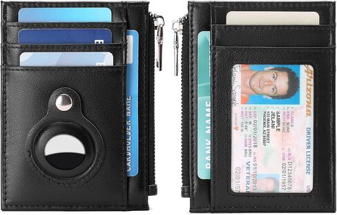 FALAN MULE Wallets for Men RFID Blocking Genuine Leather Bifold Minimalist Front Pocket Mens AirTag Wallet(Airtag Not included) in Kuwait
